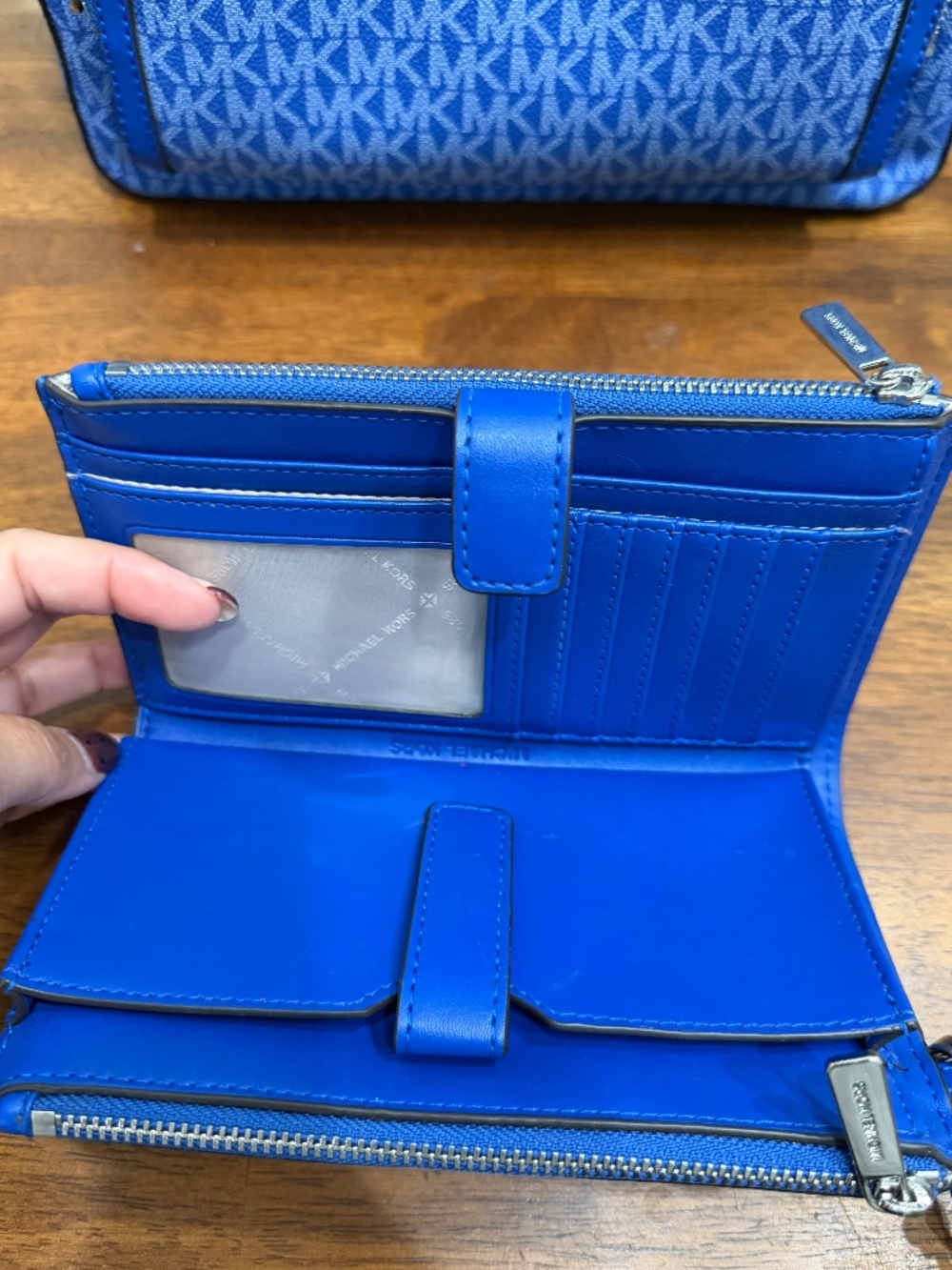 Michael Kors backpack & wallet set